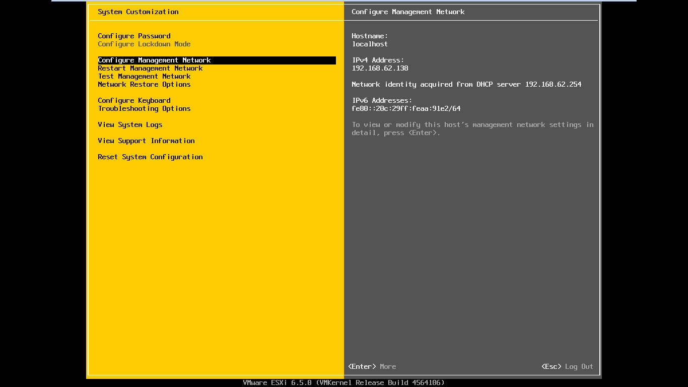 برای دیدن سایز بزرگ روی عکس کلیک کنید  نام: install esxi 6.5-15.png مشاهده: 1 حجم: 22.5 کیلو بایت