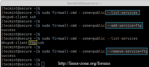 نحوه اضافه کردن یک سرویس در firewalld