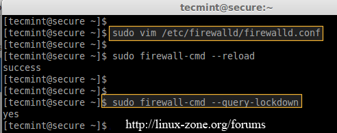 دستورات firewalld در لینوکس