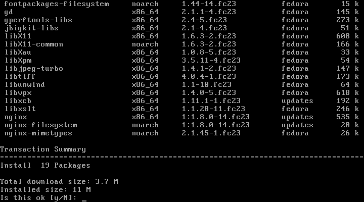 برای بزرگتر شدن عکس روی آن کلیک کنید  نام:	Install-Nginx-in-Fedora-23.png نمایش ها:	1 اندازه:	4.2 KB شناسه:	20325