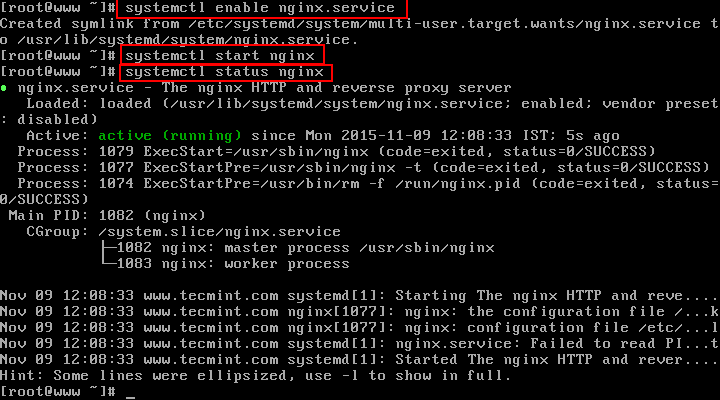 برای بزرگتر شدن عکس روی آن کلیک کنید  نام:	Enable-Start-Verify-Nginx.png نمایش ها:	1 اندازه:	7.1 KB شناسه:	20326