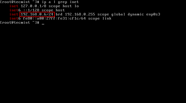 برای بزرگتر شدن عکس روی آن کلیک کنید  نام:	Find-Fedora-23-Server-IP-Address.png نمایش ها:	1 اندازه:	1.7 KB شناسه:	20328