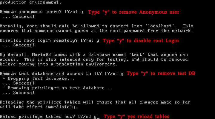 برای بزرگتر شدن عکس روی آن کلیک کنید  نام:	MySQL-Secure-Installation.png نمایش ها:	1 اندازه:	9.3 KB شناسه:	20334