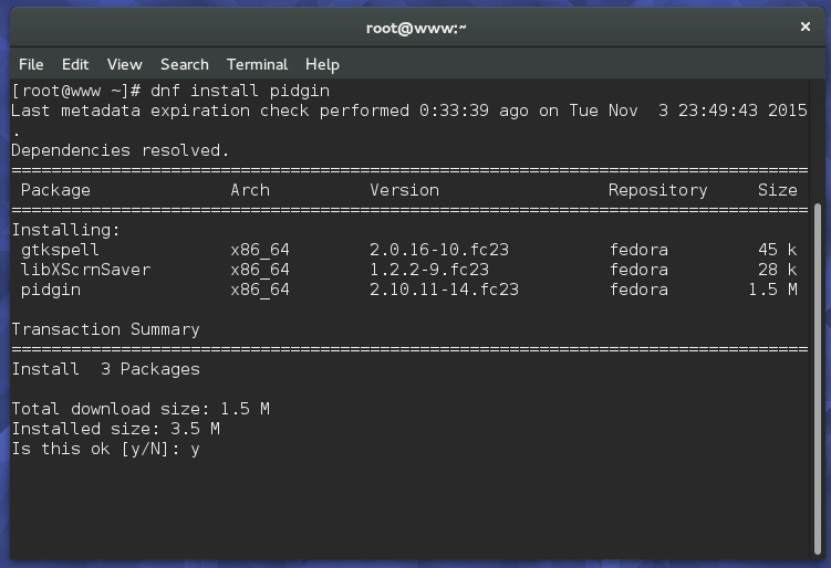 Click image for larger version  Name:	Install-Pidgin-in-Fedora-23.png Views:	1 Size:	16.0 KB ID:	20616